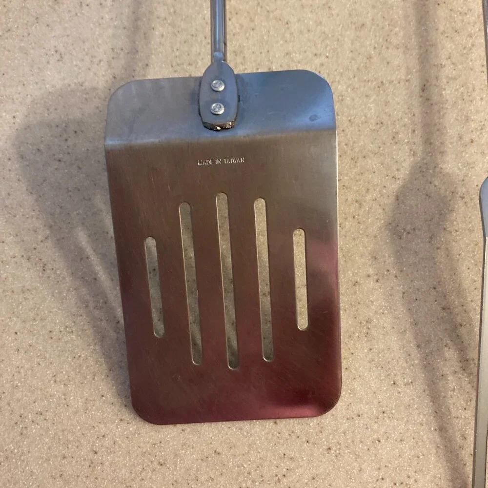 Stainless Steel Fork & Spatula Barbecue Tools EUC Vintage
